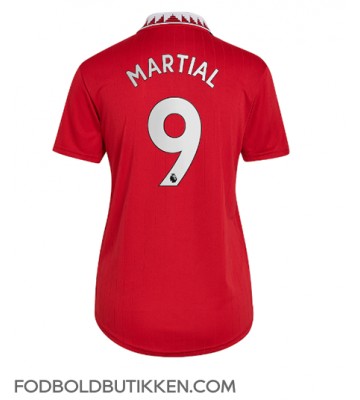 Manchester United Anthony Martial #9 Hjemmebanetrøje Dame 2022-23 Kortærmet